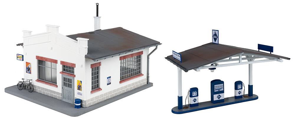 Tankstelle mit Werkstatt