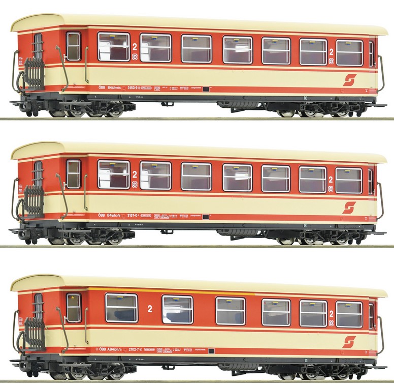 3-tlg. Set: Personenwagen, ÖBB, Ep.V-VI