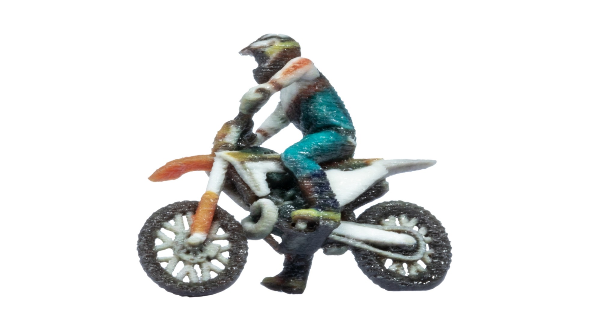 Motocross-Motorrad im Gelände