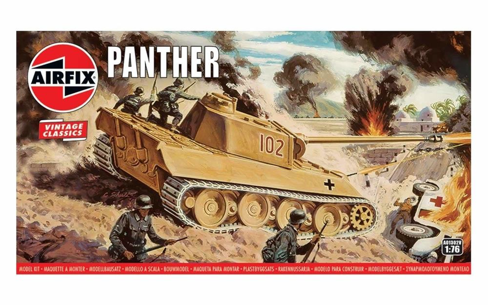1:76-Panther Tank, Vintage Classic
