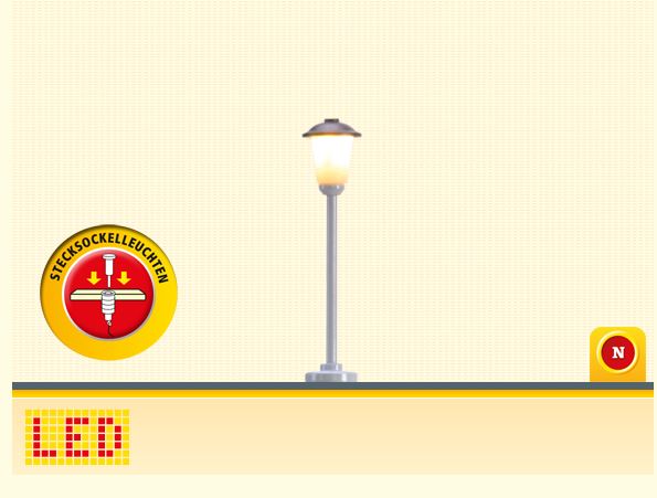 N-LED-StraÃ?enleuchte mit Stecksockel
