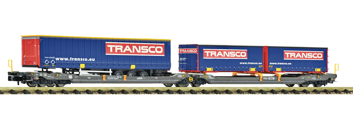 Doppeltaschenwagen T3000e Hupac+Transco
