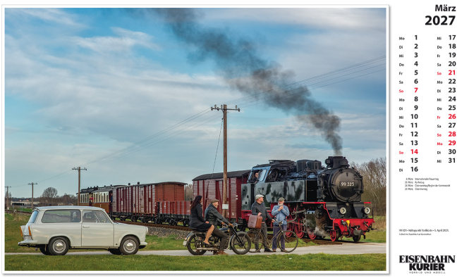 Molli-Kalender 2027