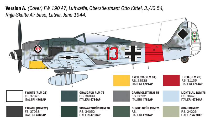 1:72 Focke-Wulf FW 190 A-7/A8 ACES
