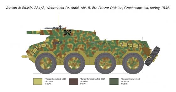 1:35-Sd.Kfz. 234/3 Sw. Panzerspähwagen