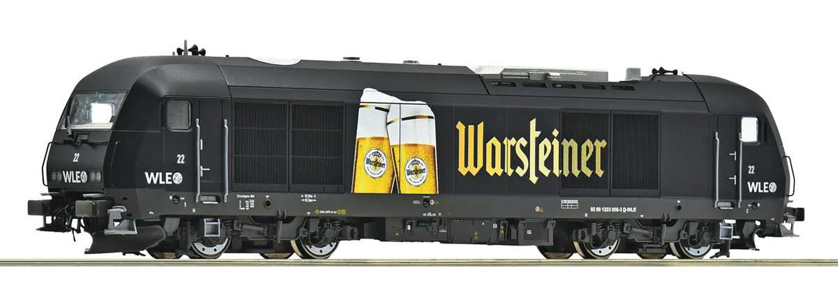 DC-Sound-Diesellok BR 223 WLE/Warsteiner
