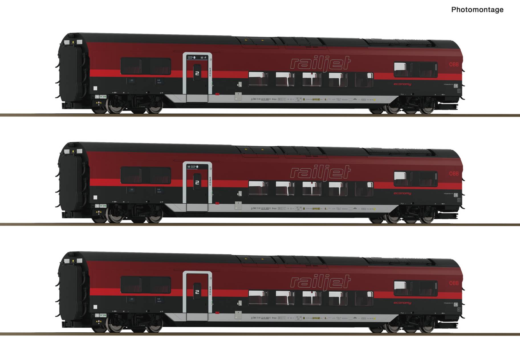 DC-3er Set Railjet ÖBB, Ep.VI