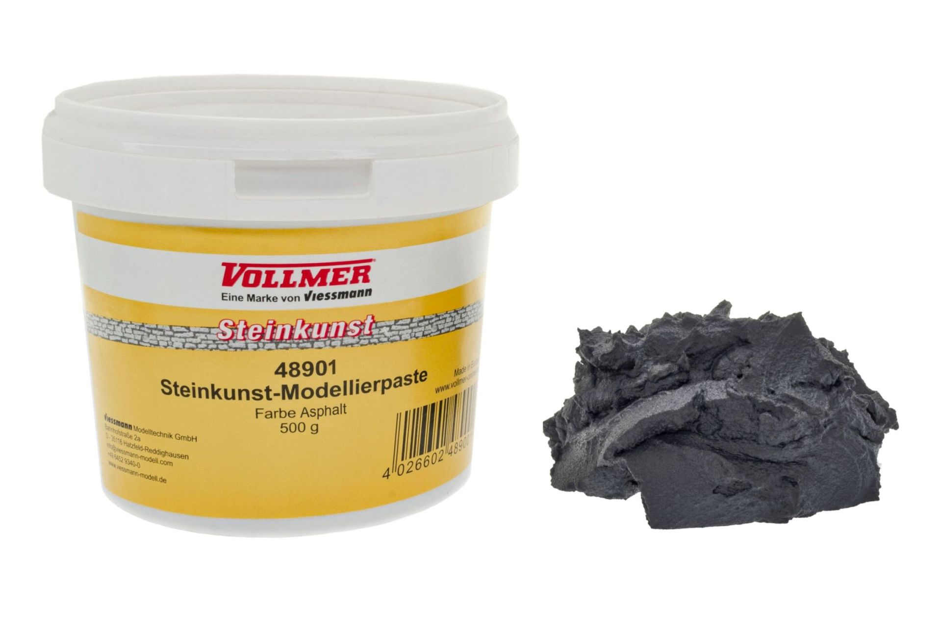 Steinkunst-Modellierpaste, Farbe Asphalt