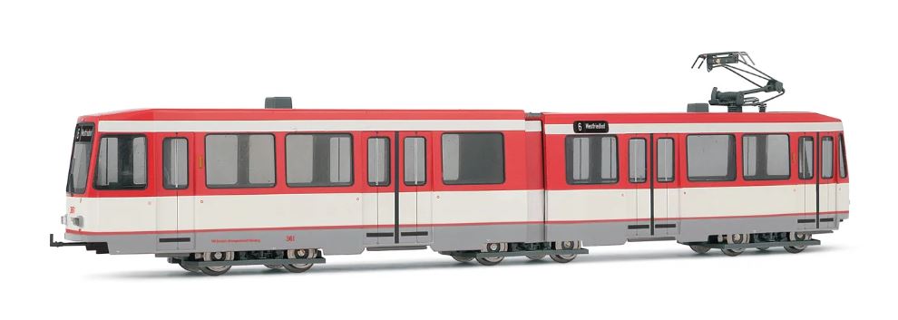 Tram Düwag M6, Nürnberg, rot/weiss, Ep.V