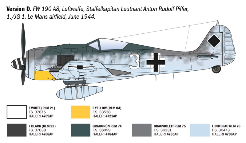 1:72 Focke-Wulf FW 190 A-7/A8 ACES