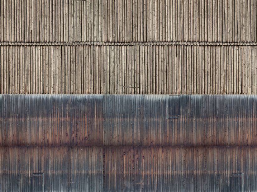 N-3D-Kartonplatte, Bretterwand