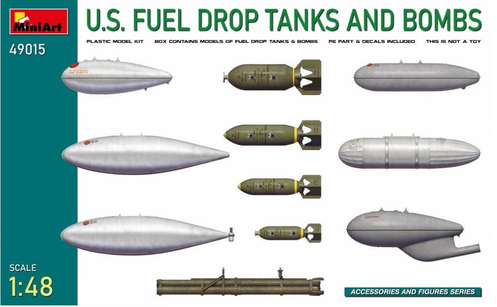 1:48 US Flugzeugtanks und Bewaffnung