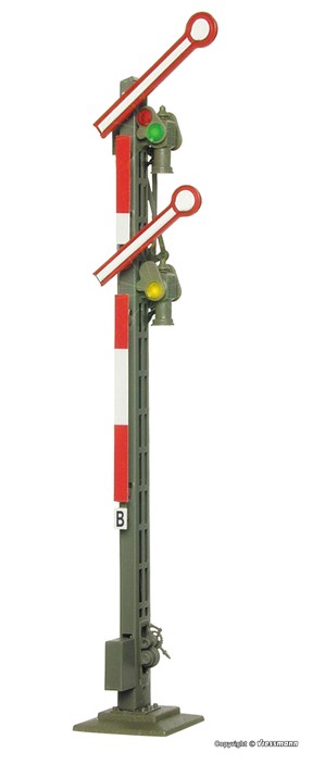 H0-Form-Hauptsignal, Schmalmast gekoppel