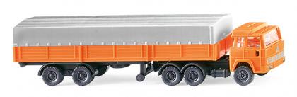 N-Pritschensattelzug (Magirus), orange