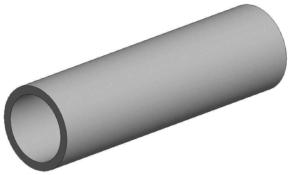 Rundröhre, 35 cm lang, Durchm.6,3 mm