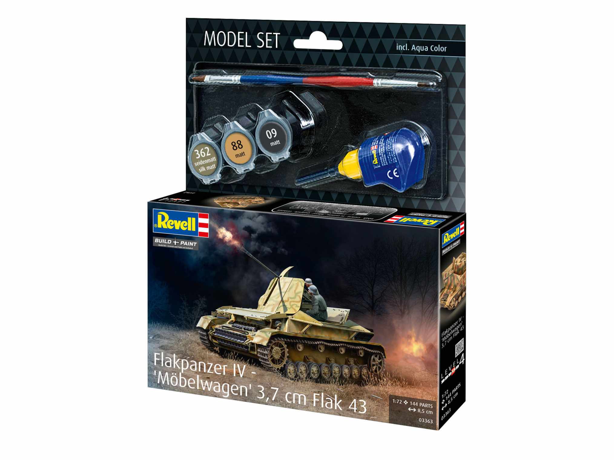 1:72-Model Set Flakpanzer IV, Möbelwagen