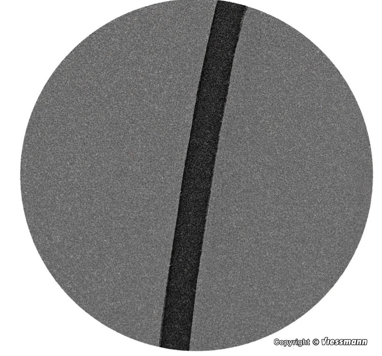 H0-Straßenplatte Asphalt mit Nut