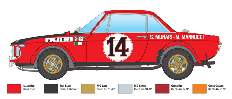 1:24 Lancia Fulvia HF Rallye