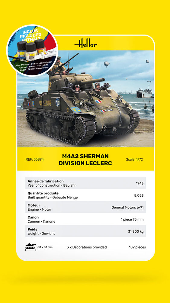 STARTER KIT M4A2 Sherman, Leclerc