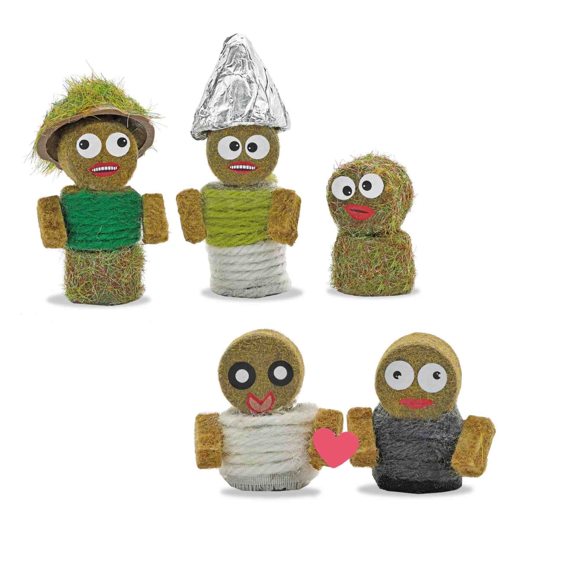 Strohballen-Figuren