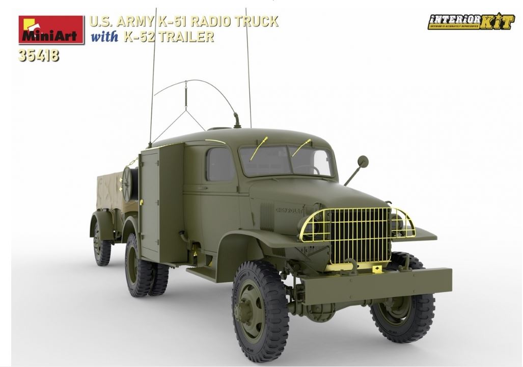 1:35 US Funkwagen K-51 mit Anhänger K-52