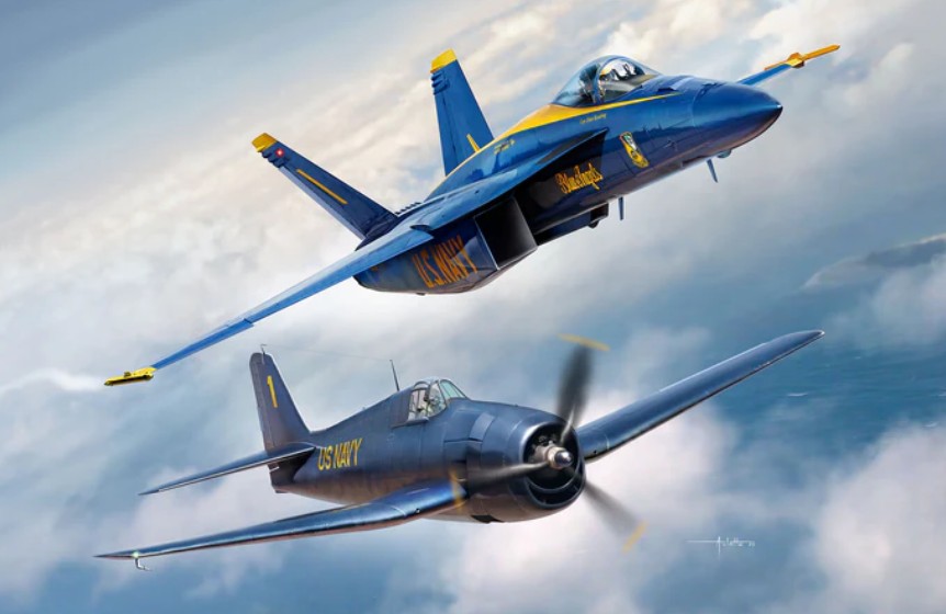 1:72-Geschenkset Blue Angels - 80 Jahre