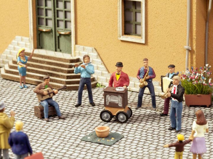 N-Straßenmusiker mit Sound