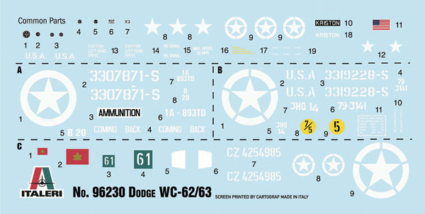 1:35 Dodge WC-62/63 1 1/2 ton 6x6 TRUCK