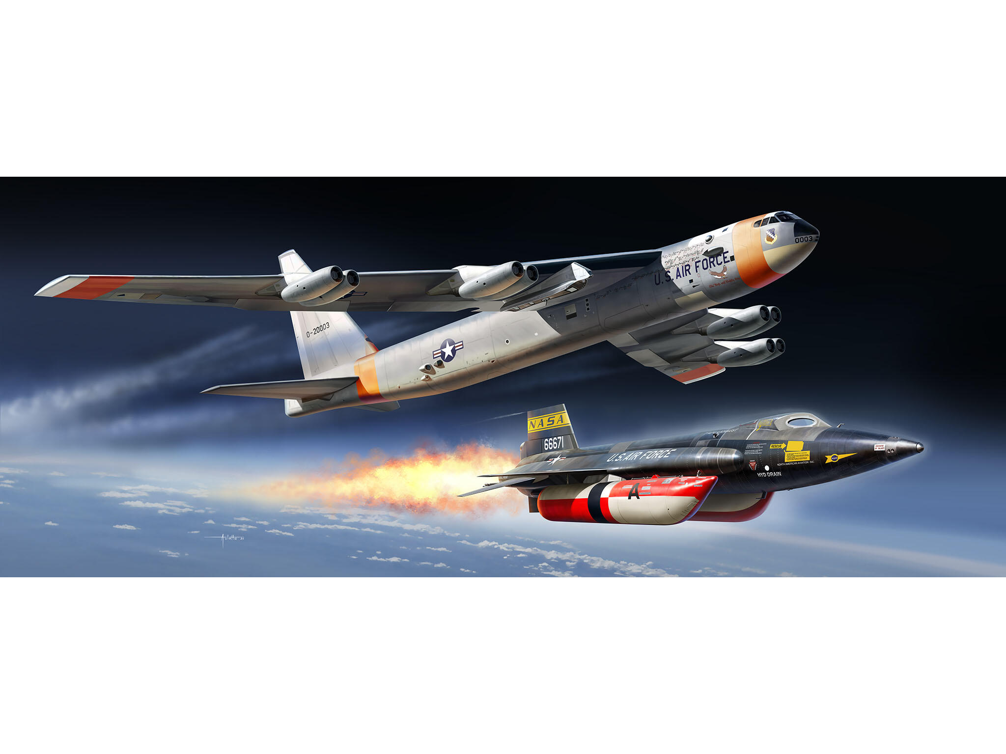 1:72-B-52D Stratofortress, Platinum