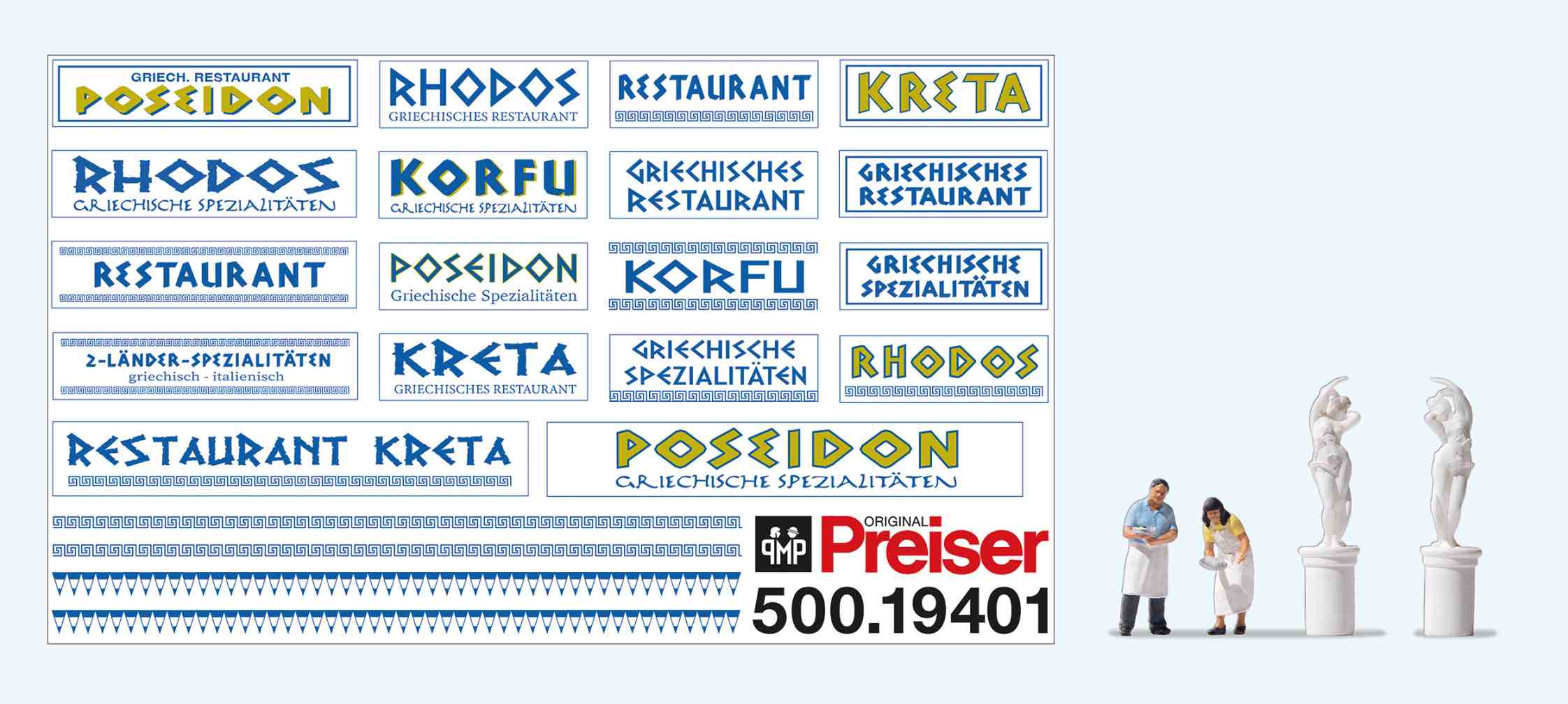 Zubehörset Griechisches Restaurant