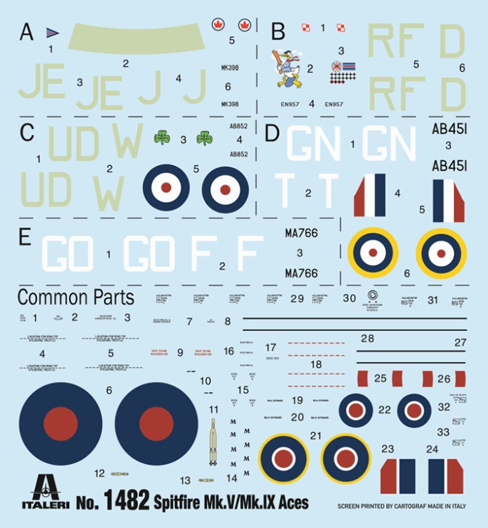 1:72 Spitfire Mk.V / Mk.IX Aces