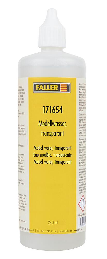 Modellwasser, transparent