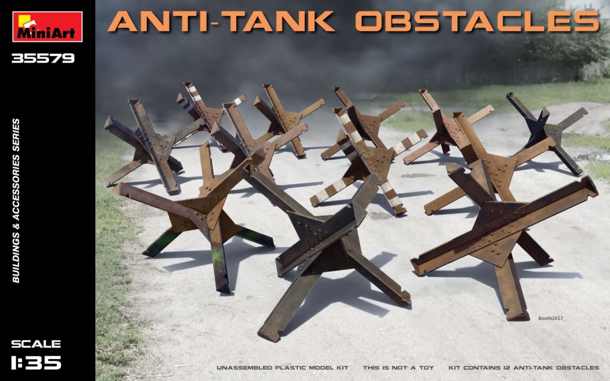 1:35 Panzersperren (12 Stück)